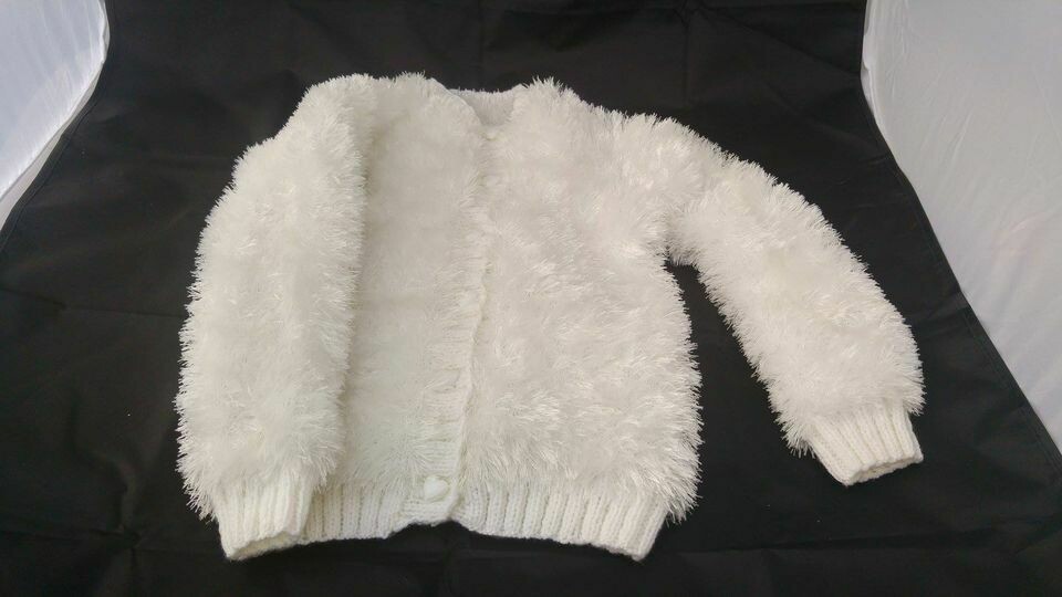 Funky Fur White Jacket 5-6 Years