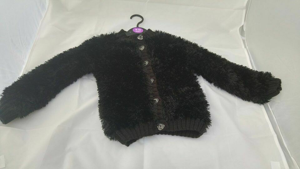 Funky Fur Black Jacket 3-4 Years