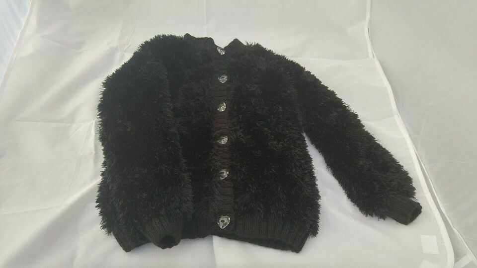Funky Fur Black Jacket 5-6 Years