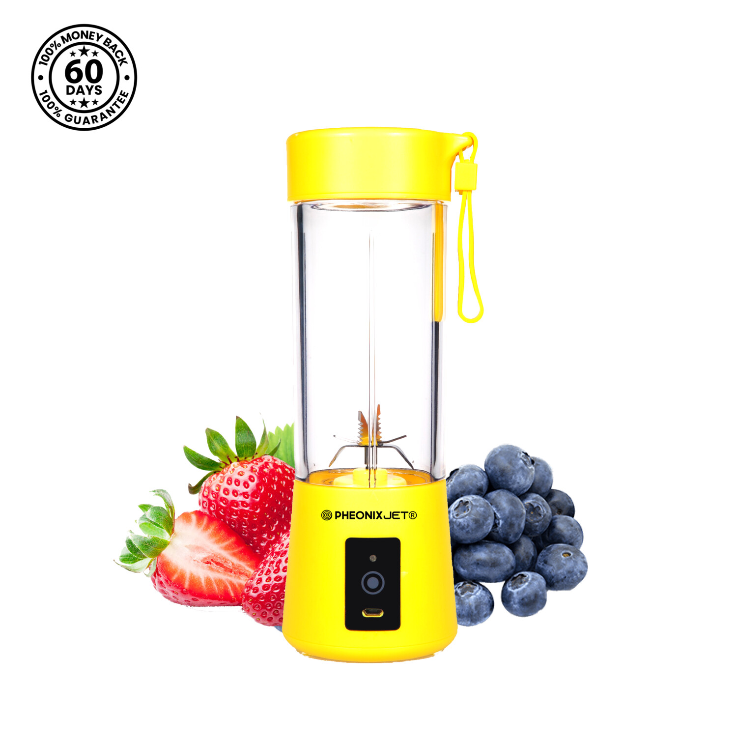 PheonixJet USB Portable Blender - YELLOW