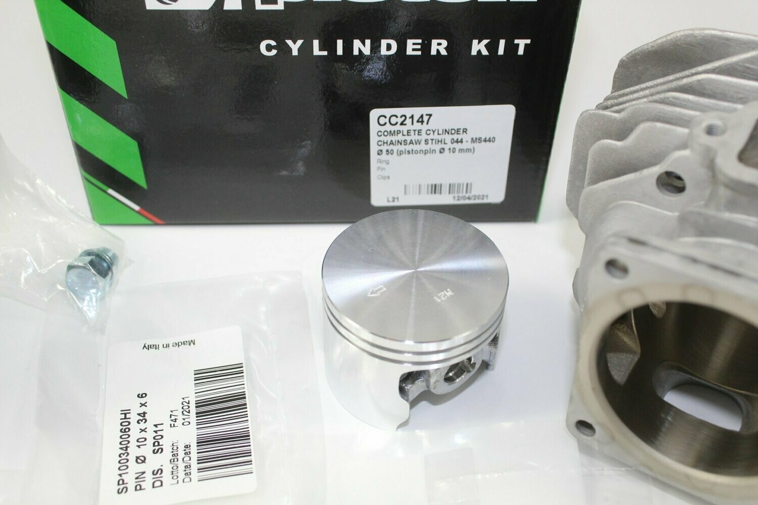 Kit Cilindro Pistone Segmenti Motore Motosega 044 MS440 50mm Stihl 11280201227 68987711