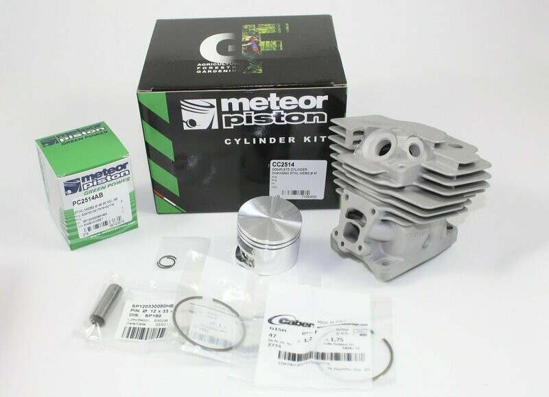 Zylinder für STIHL MS 362, 47 mm Nikasil Meteor