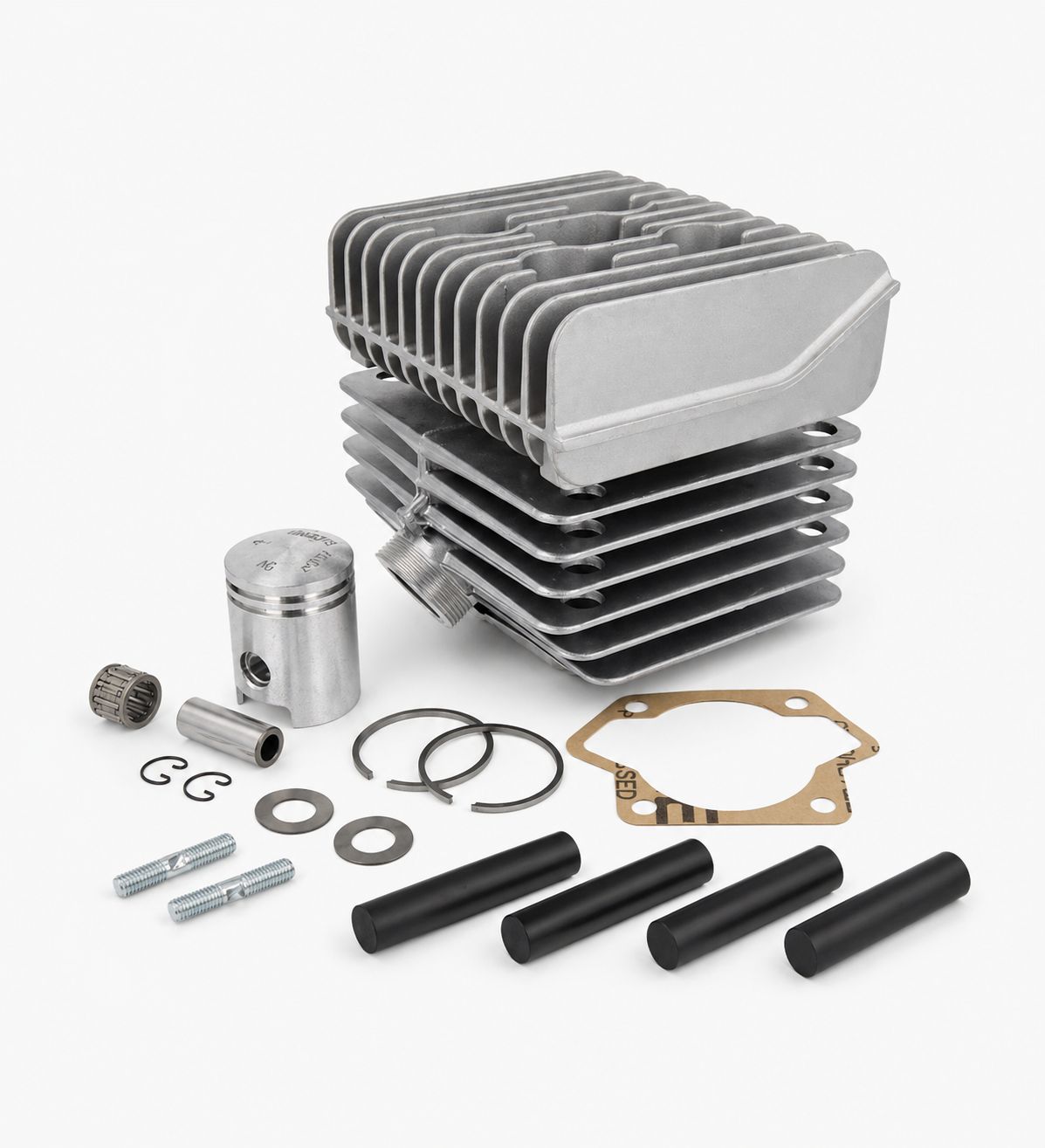 Optional zubuchbar Al Mot Zylindersatz standard mit Kopf 38mm, 60km/h