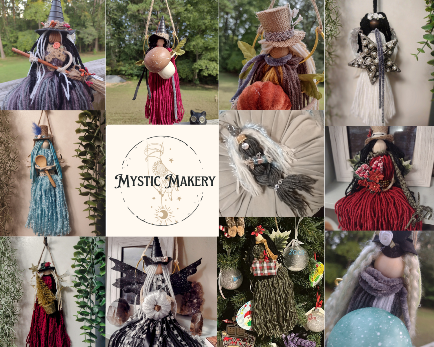 PINKY - Mystical Folk Art Yarn Doll
