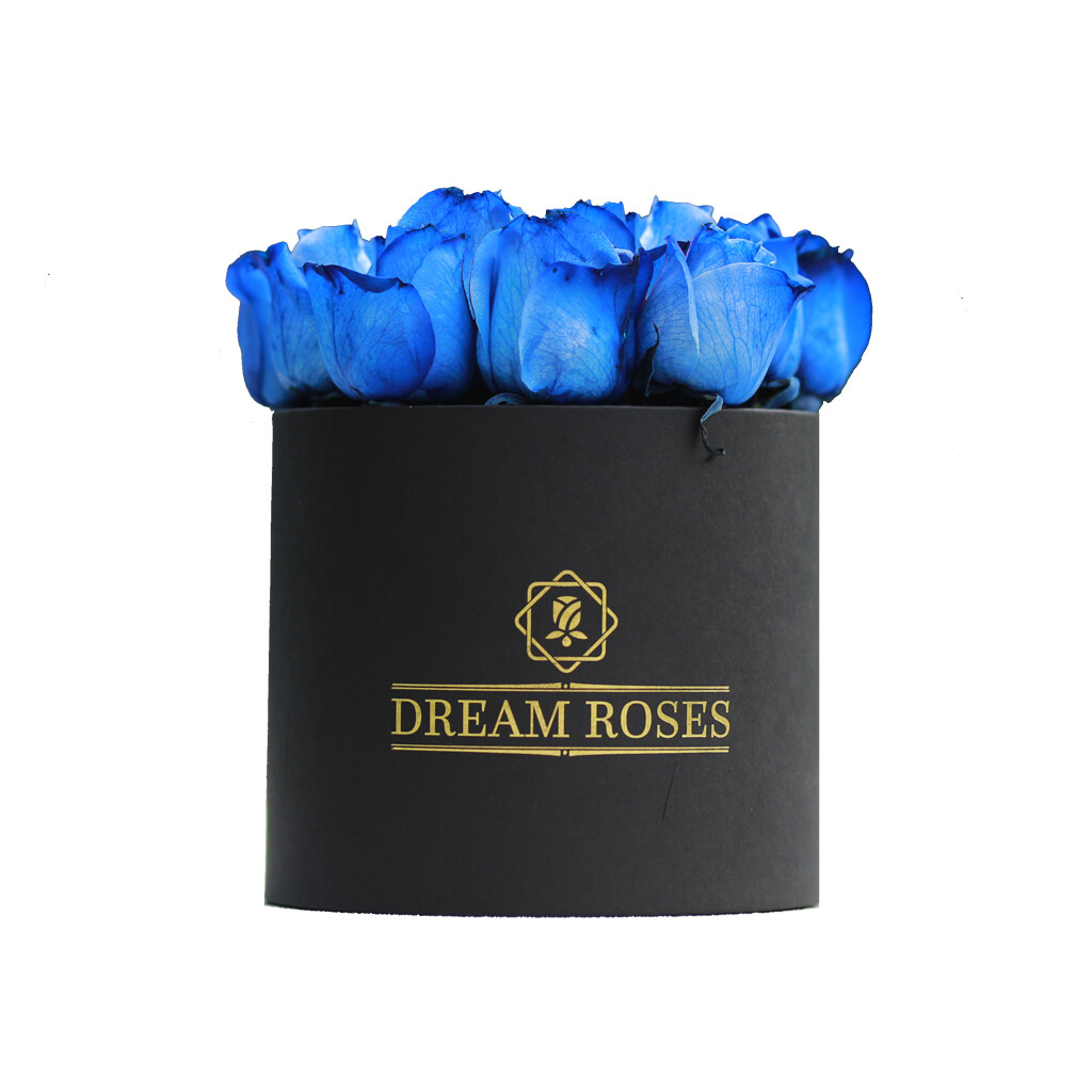 Black Elegance Blue Roses