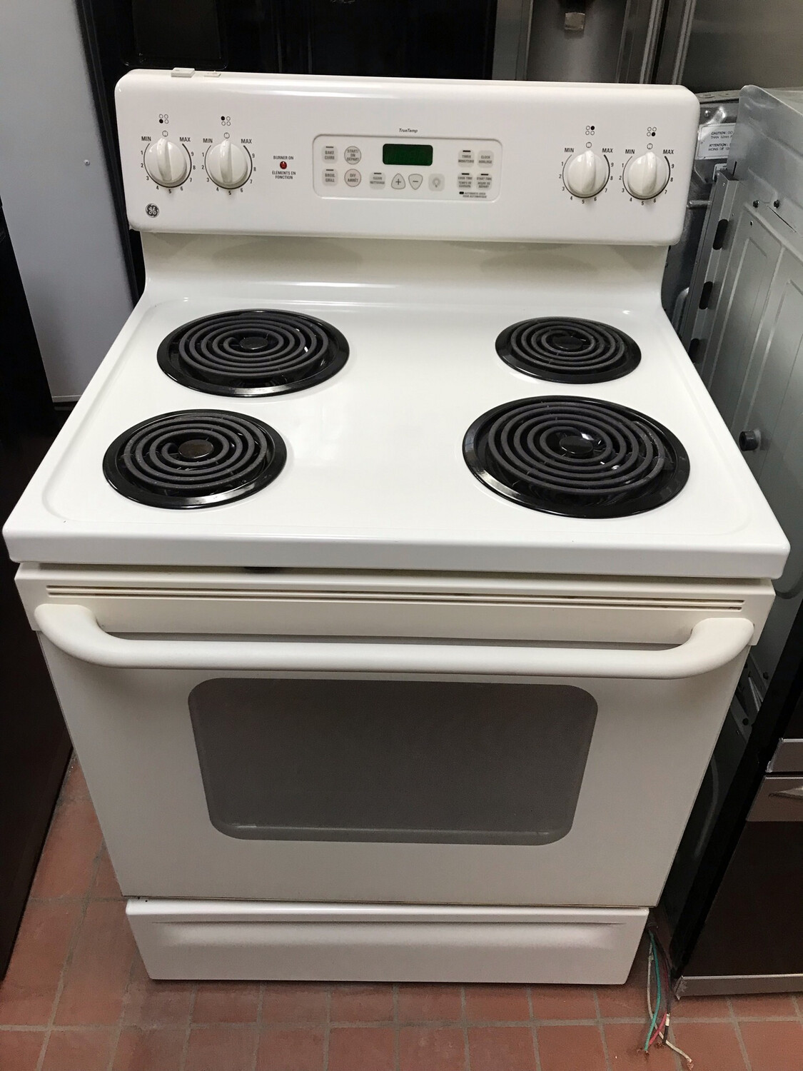 ge coil top range