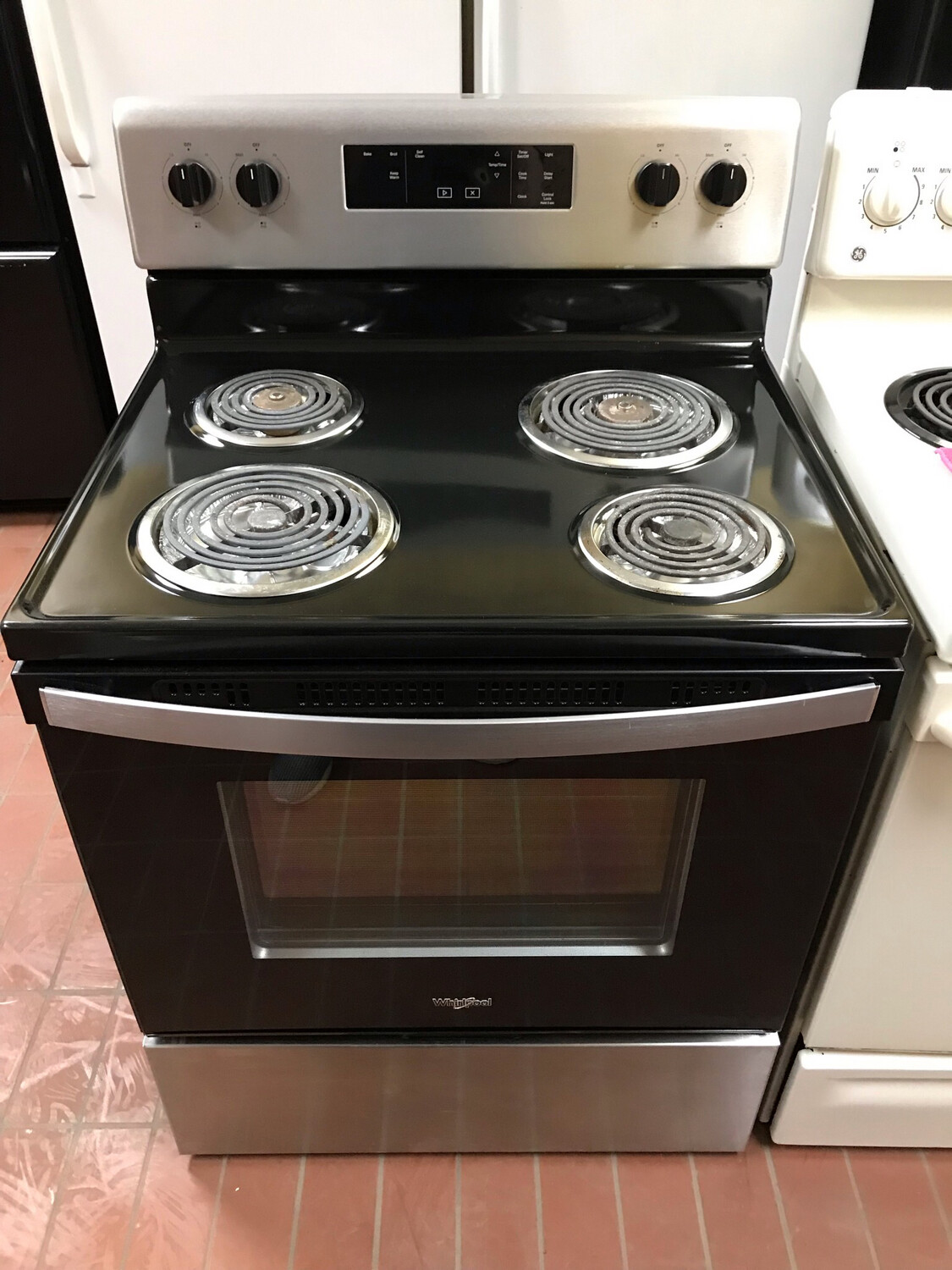 whirlpool coil range