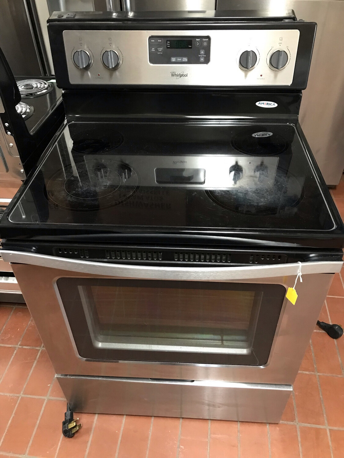 Whirlpool Freestanding Glass Top Range