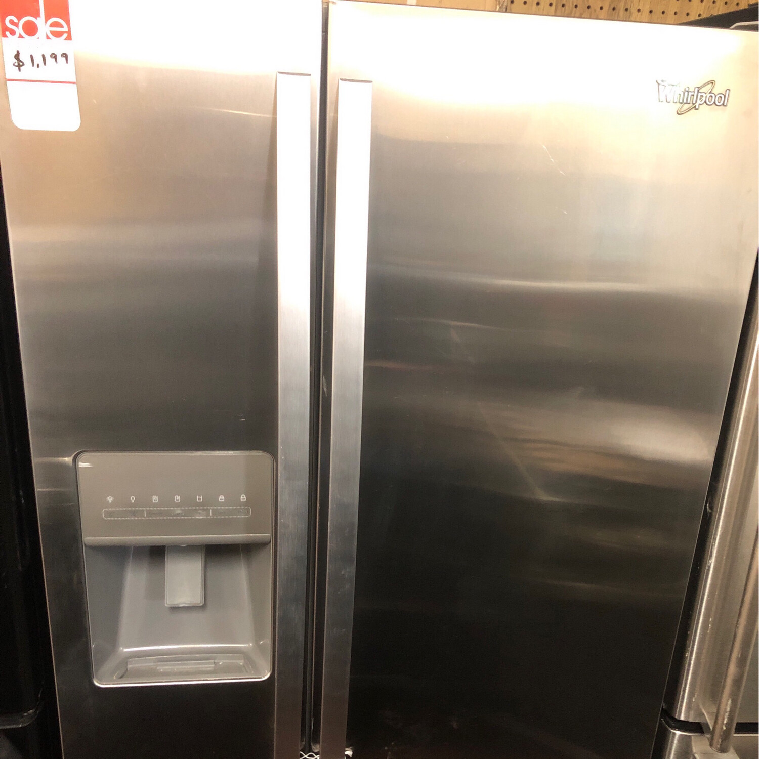 Whirlpool 33" Side by Side 22 Cu. Ft. Refrigerator WRS322FDAM