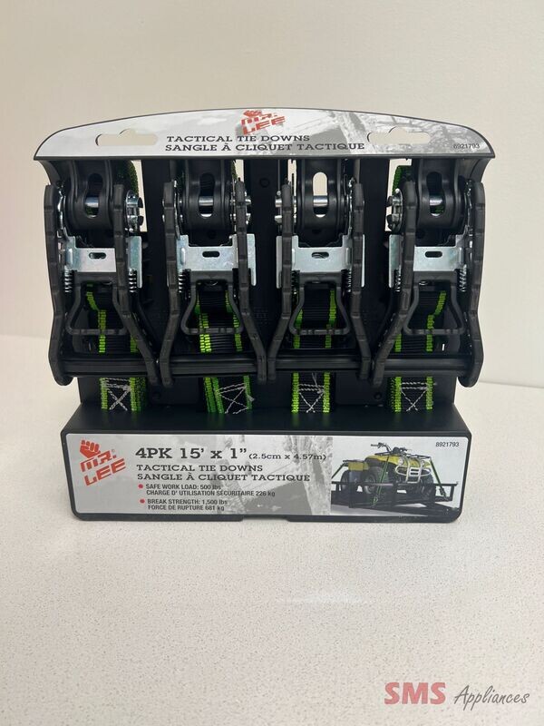 Tactical 15' Ratchet Tie Downs