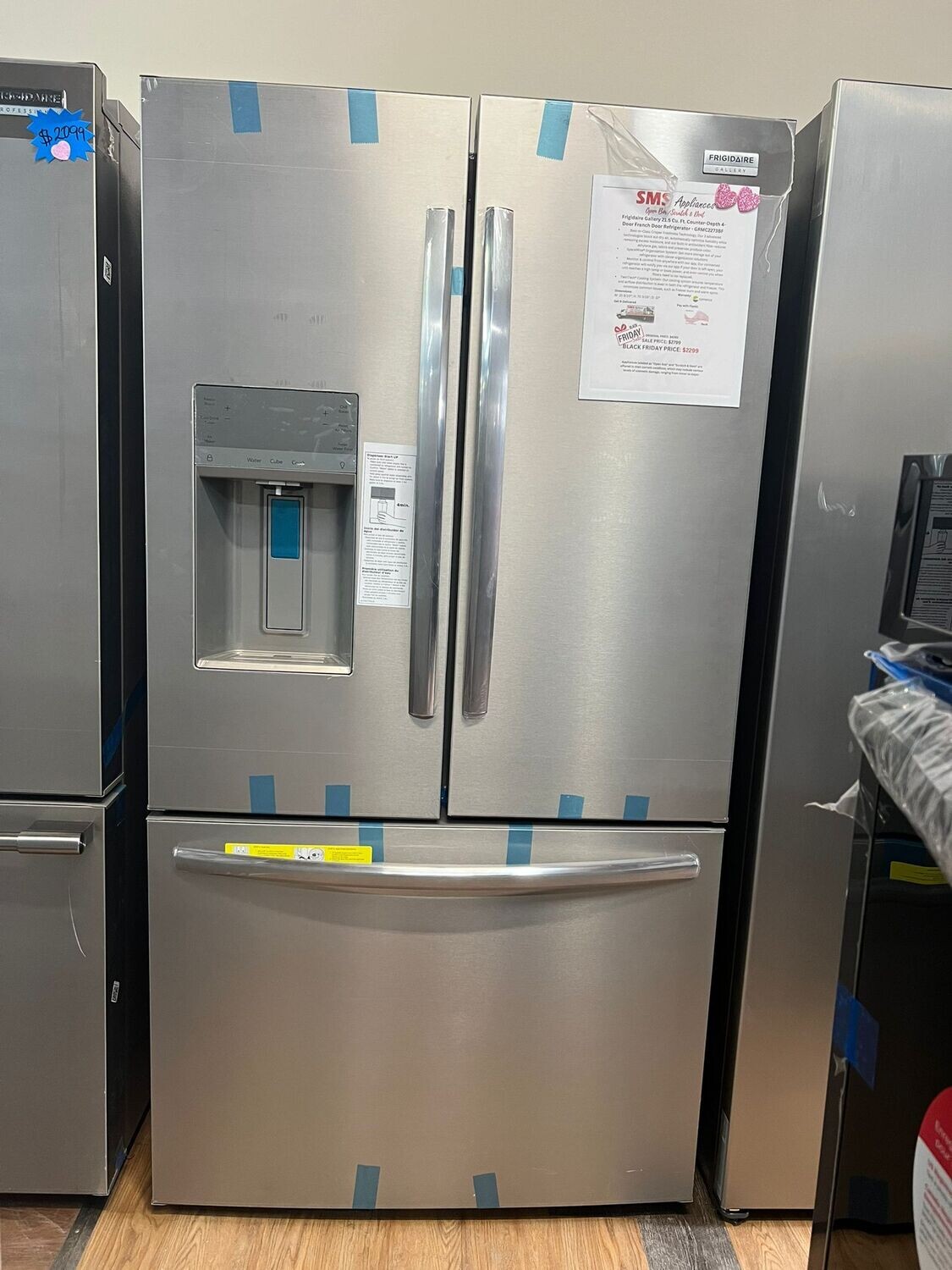 Open Box - Scratch & Dent Frigidaire Gallery 22.6 Cu. Ft. French Door 36” Refrigerator GRFC2353AF