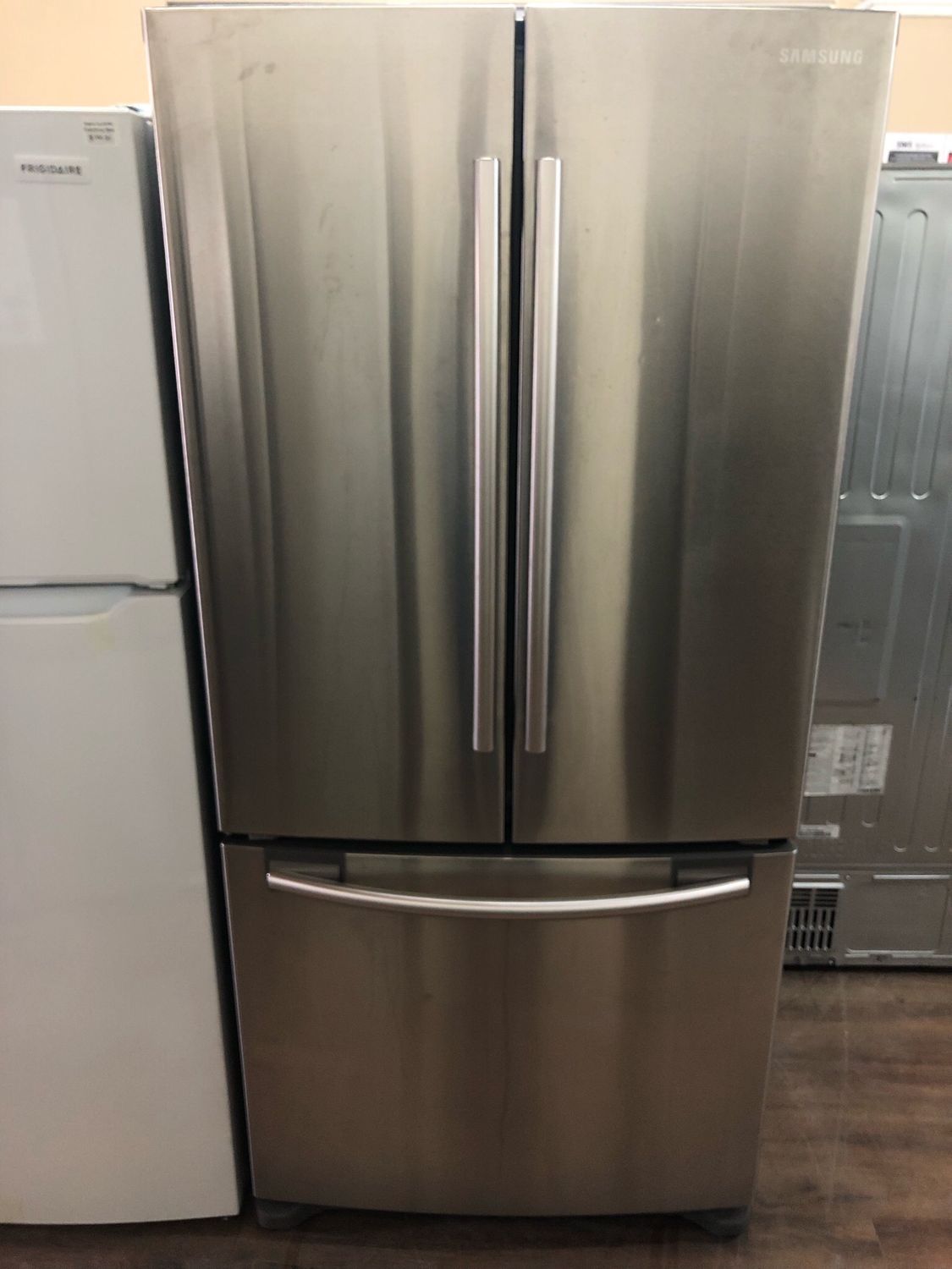 Samsung French Door Refrigerator RF18HFENBSR