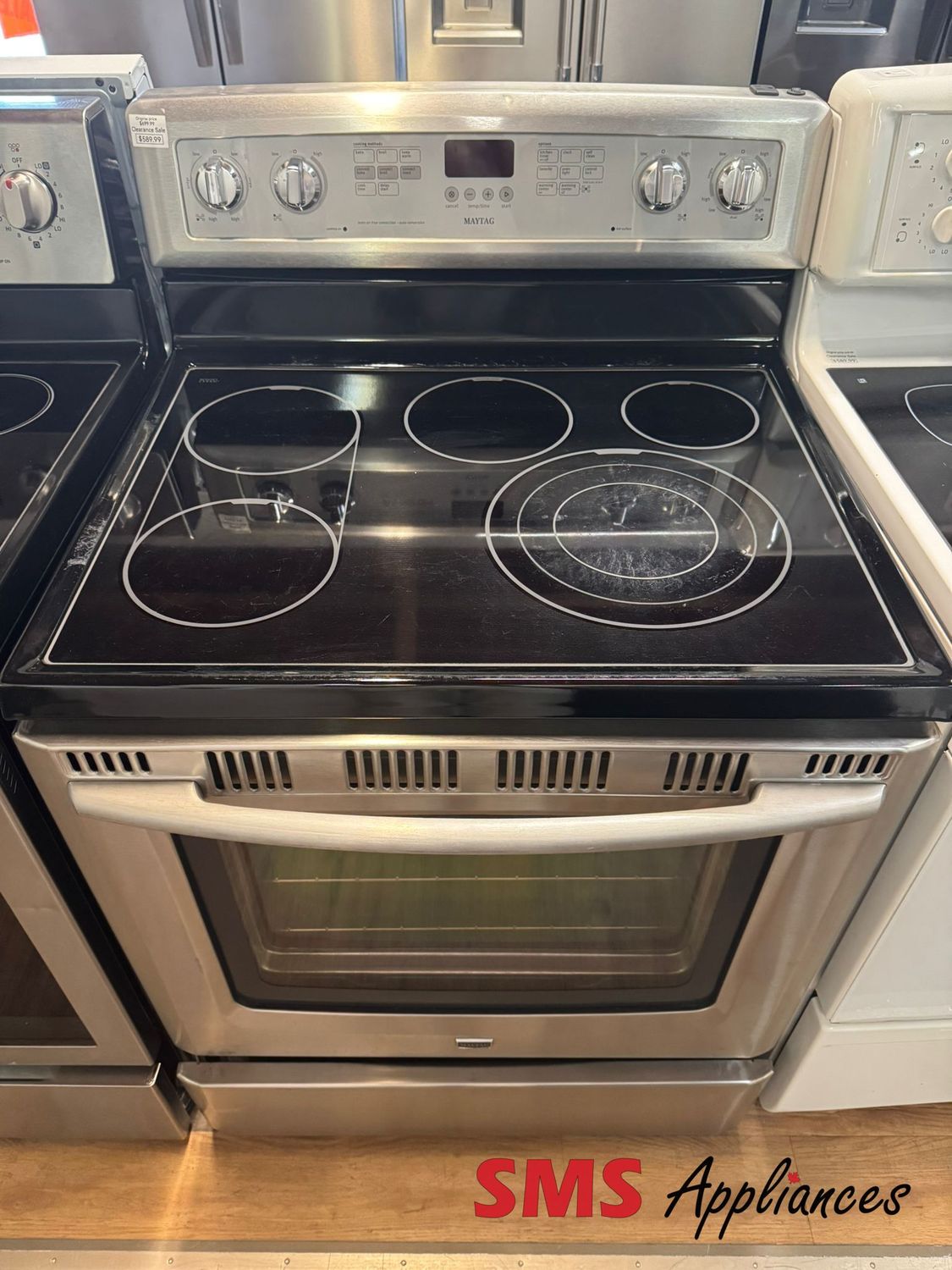 MAYTAG, Electric Glass Top Stove, YMER8875XS