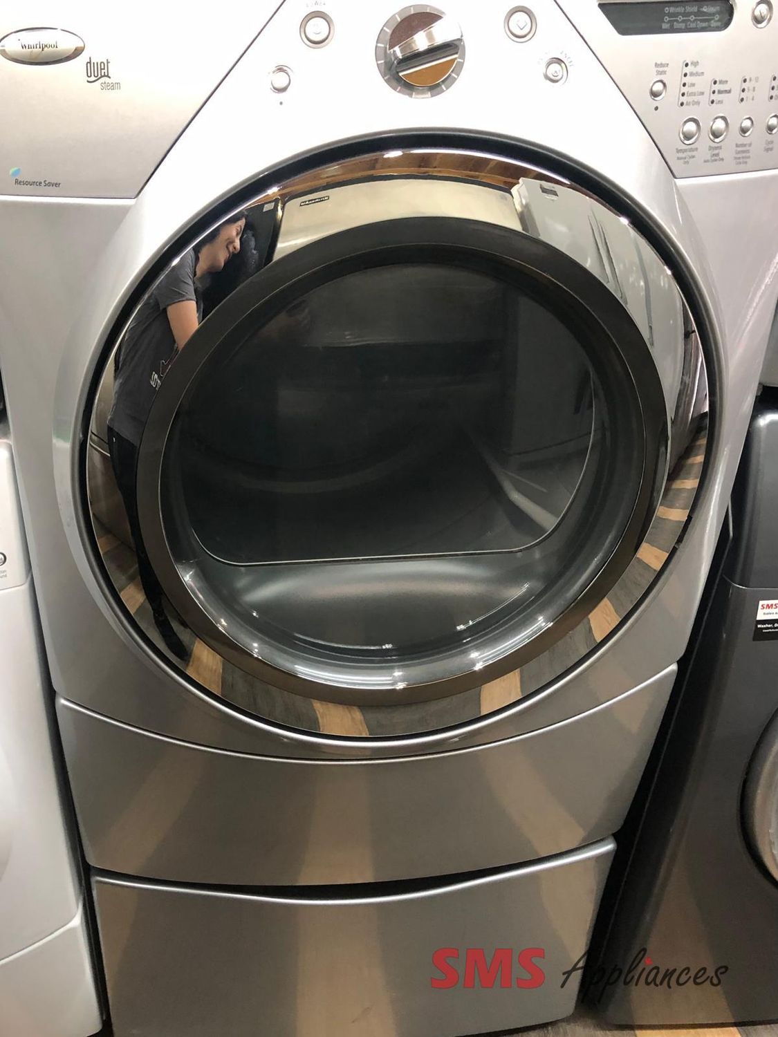 WHIRLPOOL, Dryer With Pedestal, YWED9750WL0