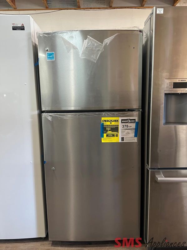 OPEN BOX - Scratch & Dent, WHIRLPOOL 29 3/4" Top Mount Fridge, WRT549SZDM