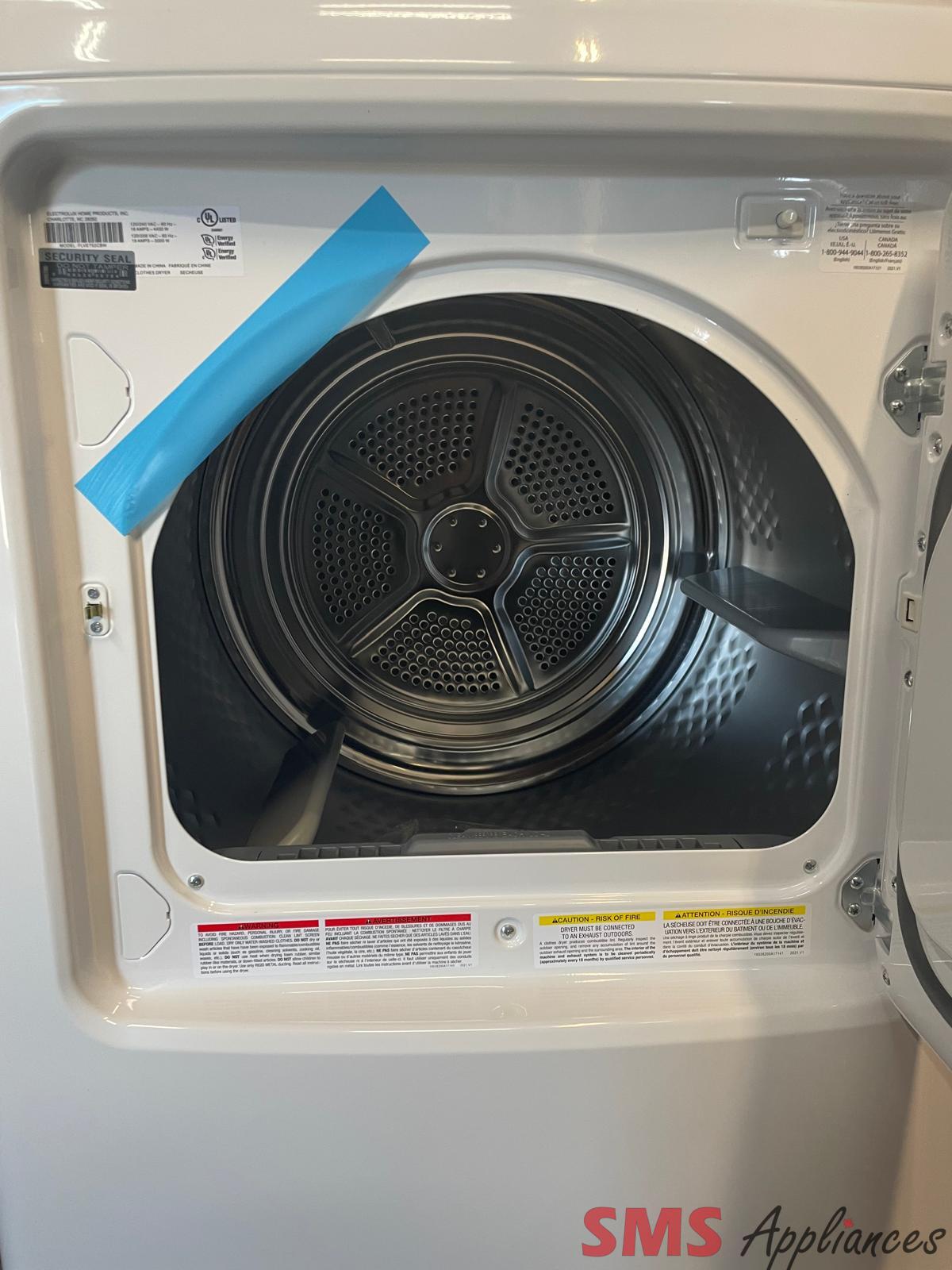 OPEN BOX - Scratch & Dent, FRIGIDAIRE Electric Dryer, FLVE752CBW