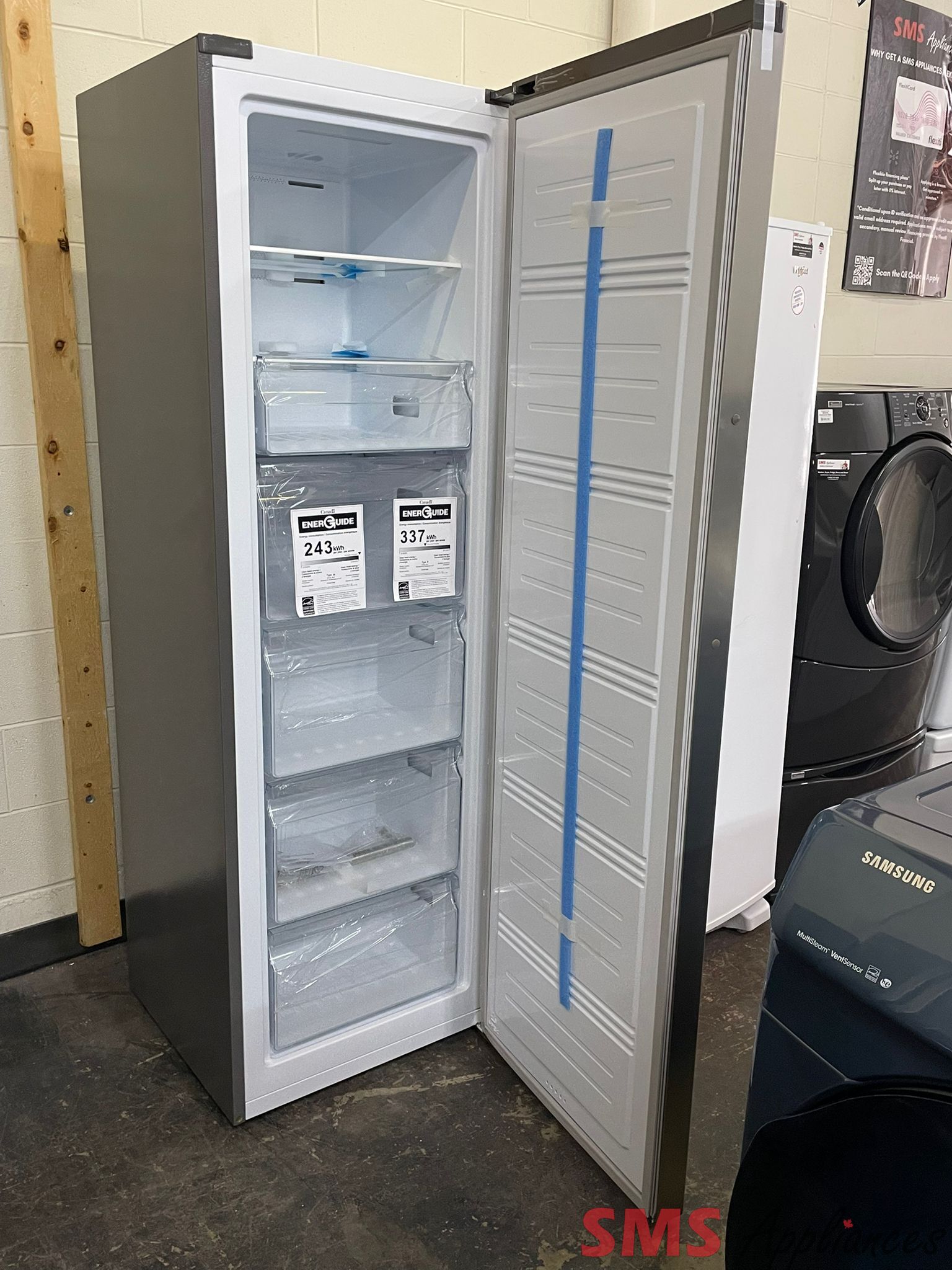 OPEN BOX - Scratch & Dent, HISENSE Convertible fridge/freezer, FV10C7HSE