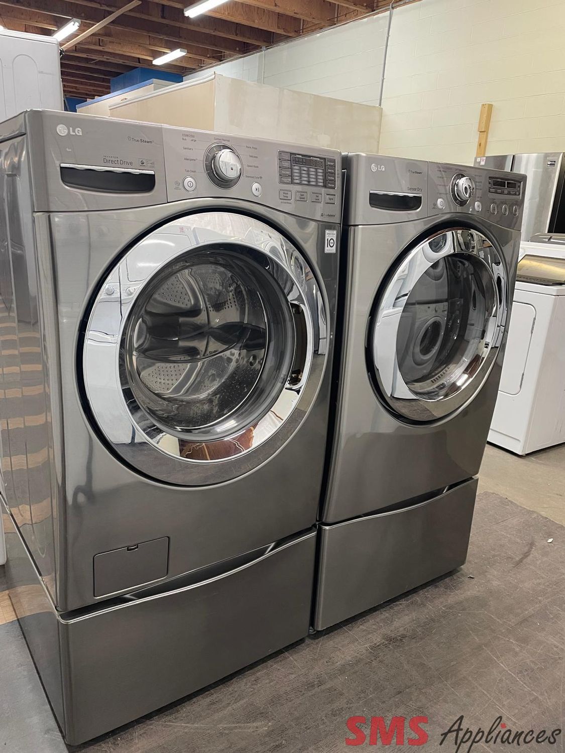 LG, Washer & Dryer Set, WM3370HVA / DLEX2550V