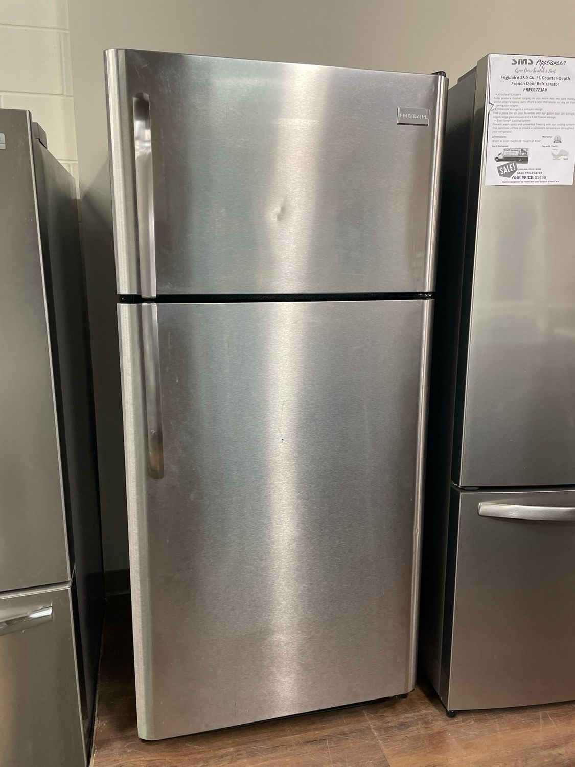FRIGIDAIRE, 30” Top Mount Fridge, CFHT1842LS4