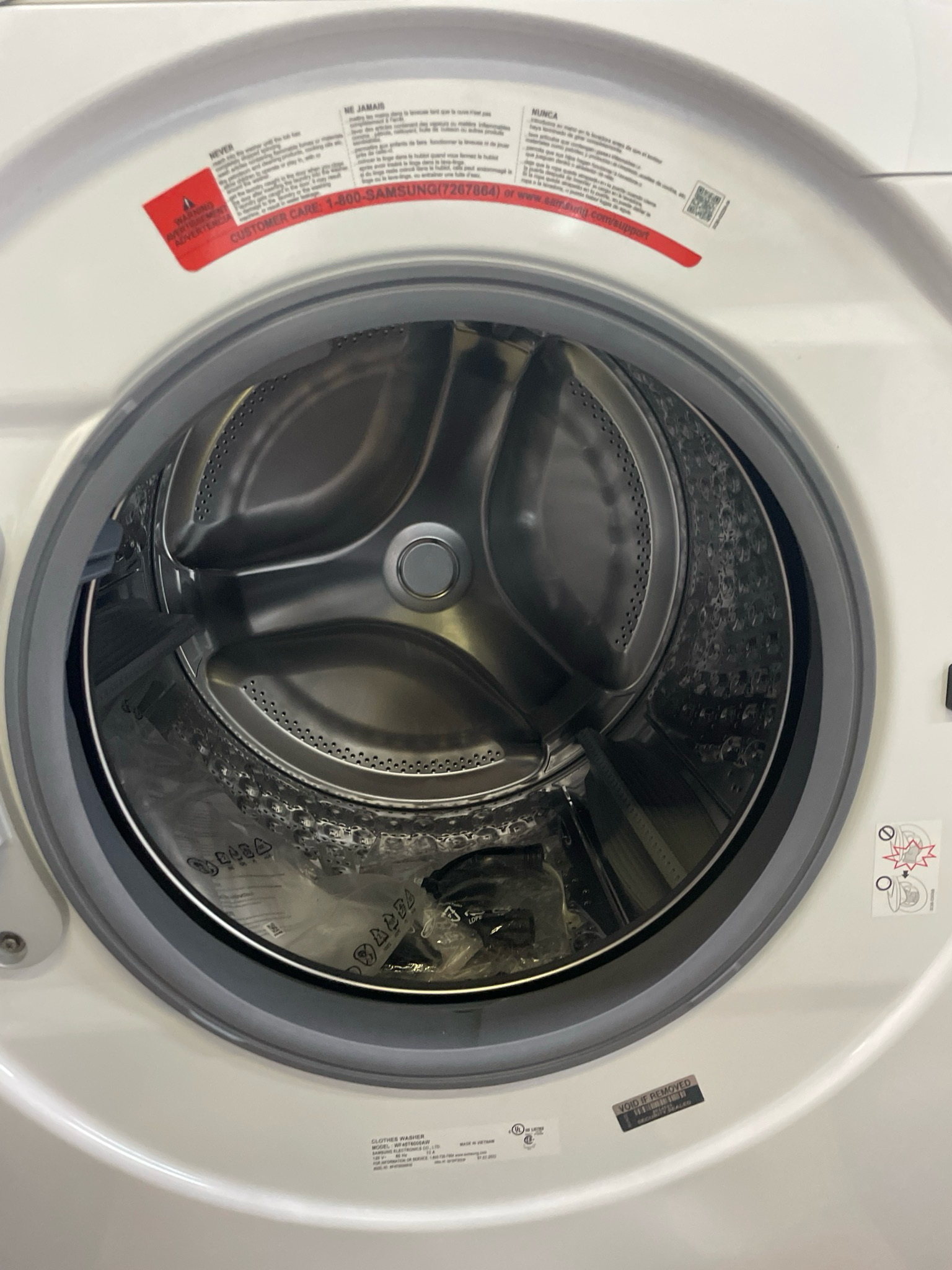 OEPN BOX - Scratch & Dent, SAMSUNG Washer & Dryer Set, WF45T6000AW / DVE45T6005W