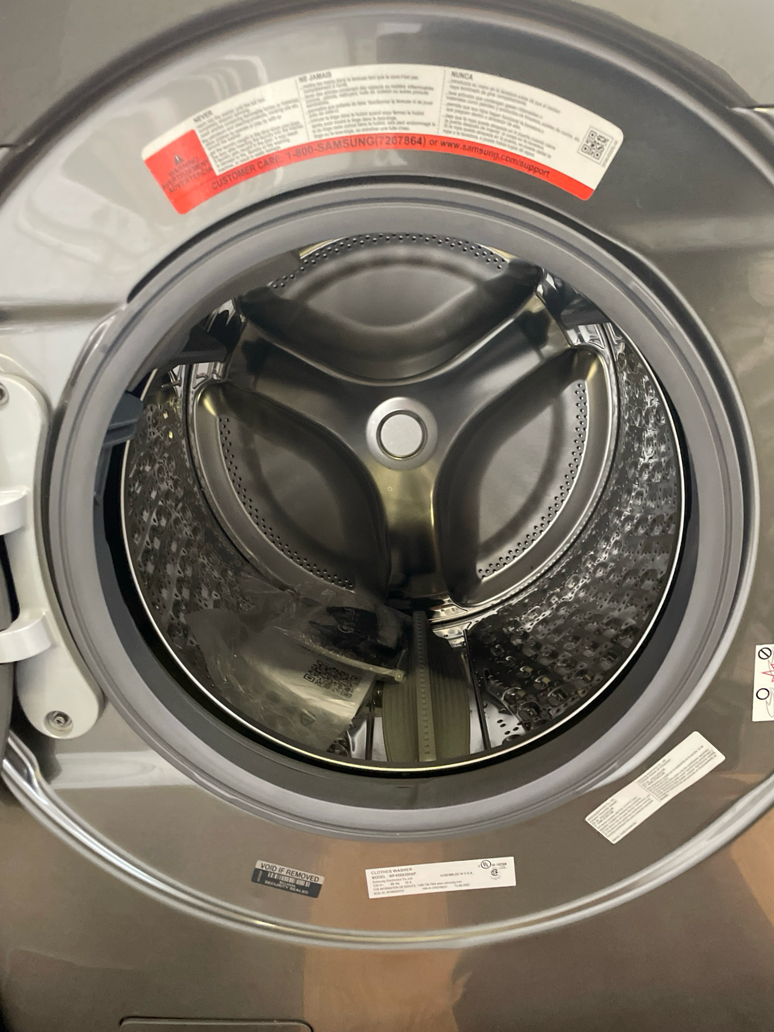 OPEN BOX - Scratch & Dent, SAMSUNG Washer & Dryer Set, WF45B6300AP / DVE45B6305P