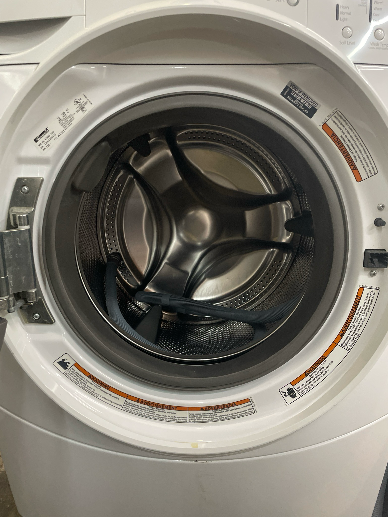 KENMORE, Front Load Washer With Pedestals, 110-47852700