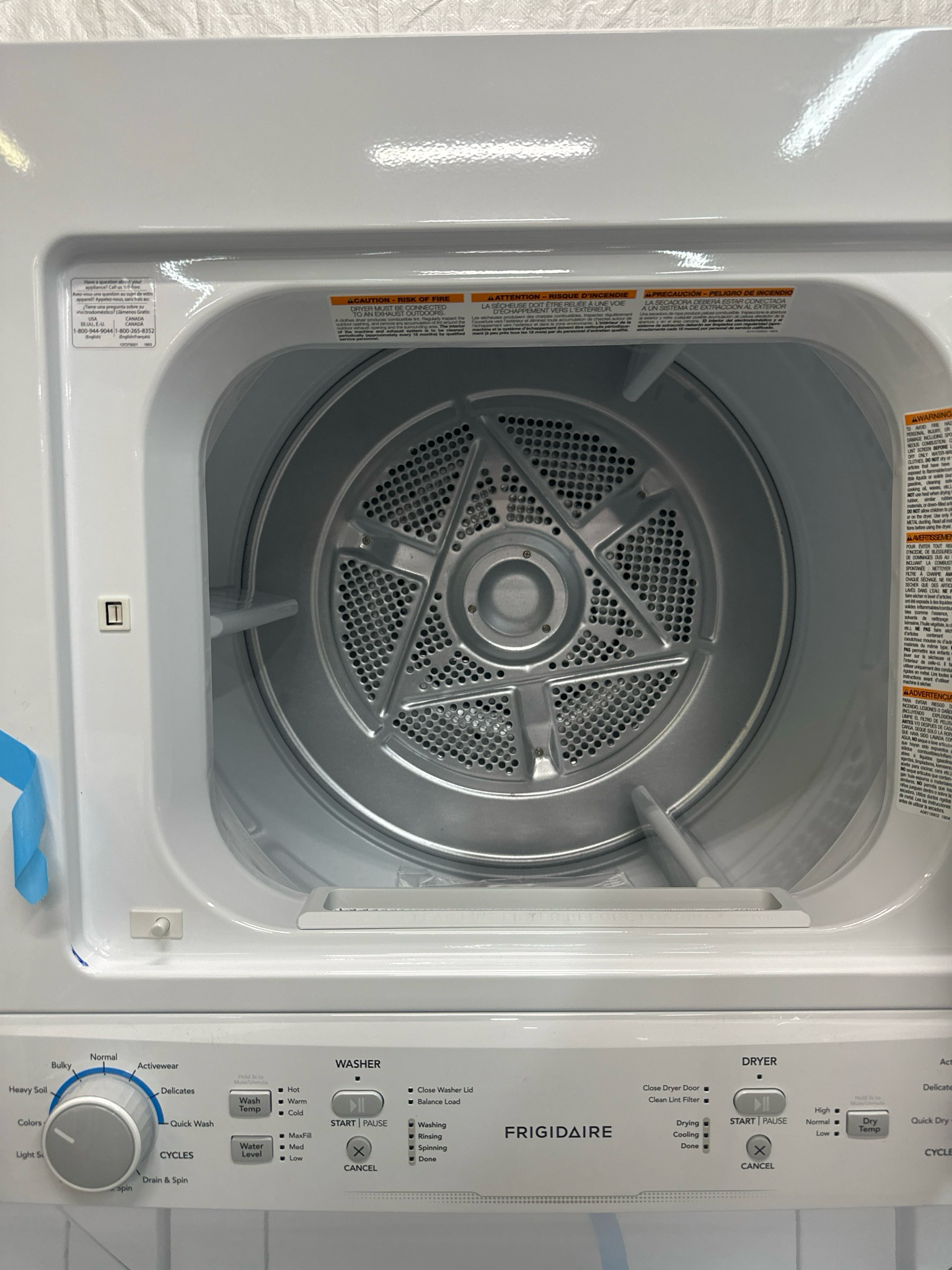 OPEN BOX - Scratch & Dent, FRIGIDAIRE Laundry Center, FLCE752CAW4