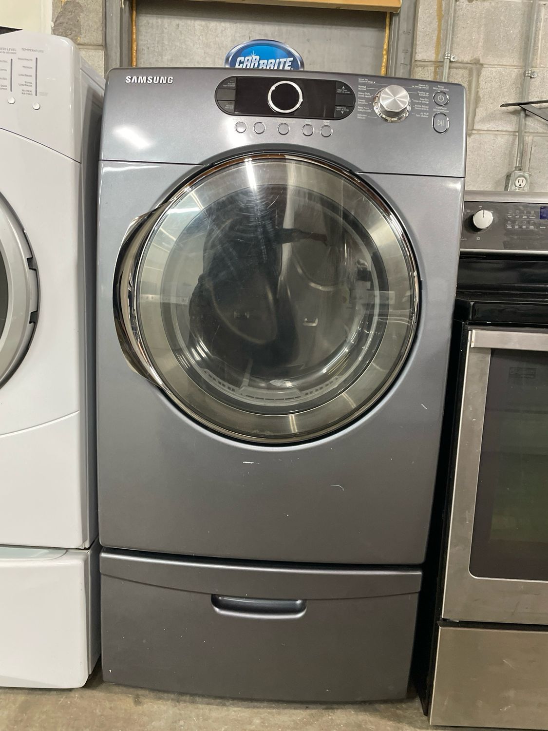SAMSUNG, Electric Dryer With Pedestals, DV337AEG/XAC