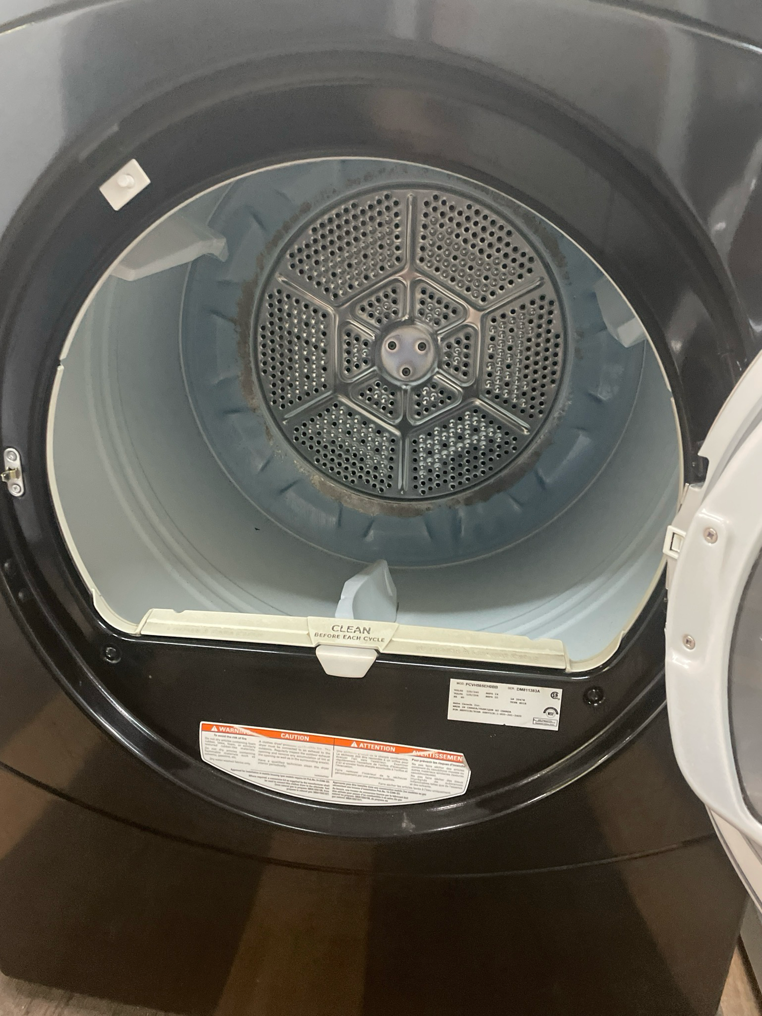 GE, Electric Dryer, PCVH565EH0BB