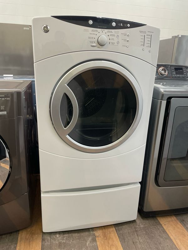 GE, Electric Dryer With Pedestals, PDVH515EF0WW GE, Electric Dryer With Pedestals, PDVH515EF0WW