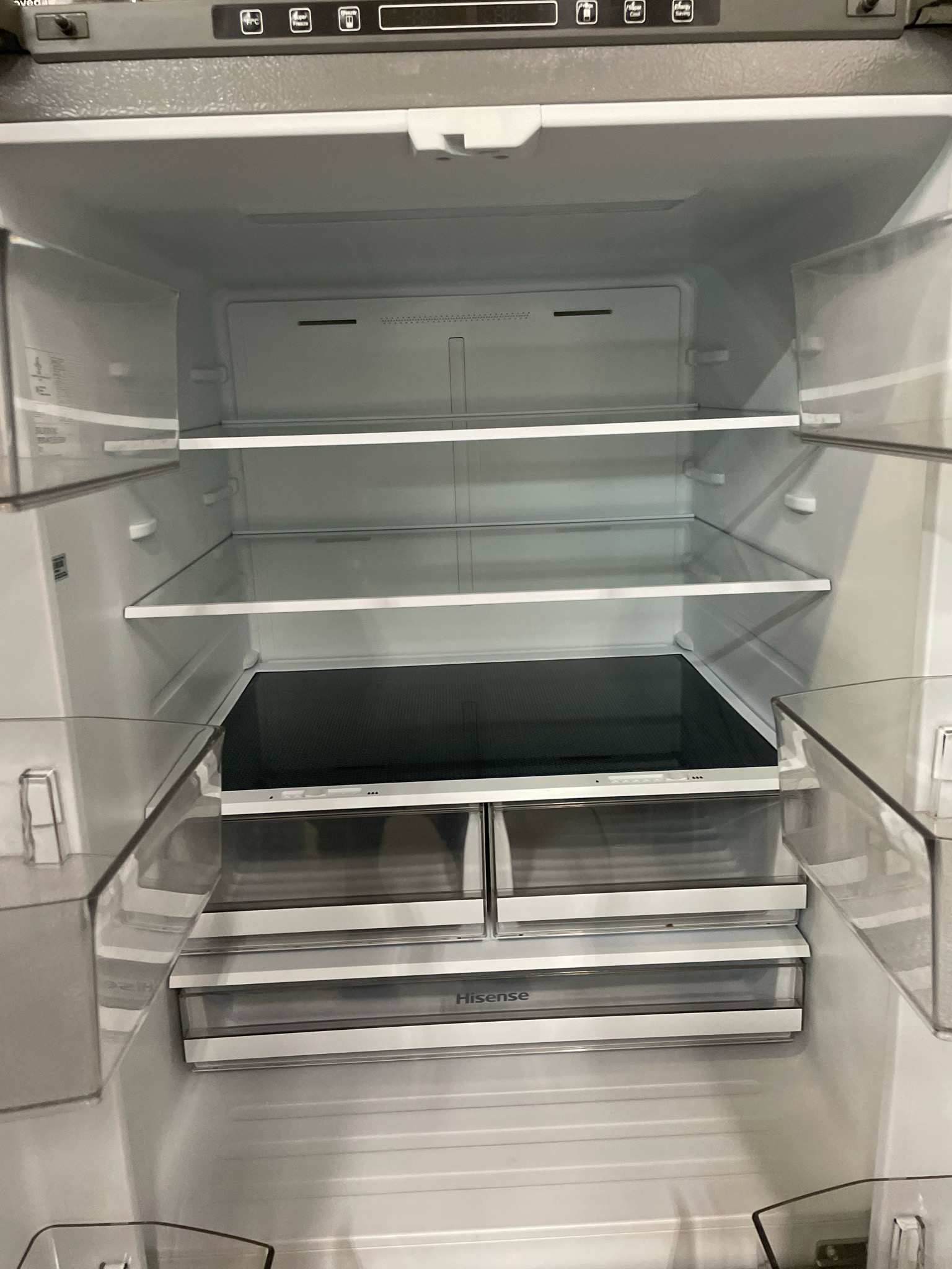 OPEN BOX - Scratch & Dent, HISENSE 20.8 Cu Ft French Door Refrigerator, RF21A3FSE