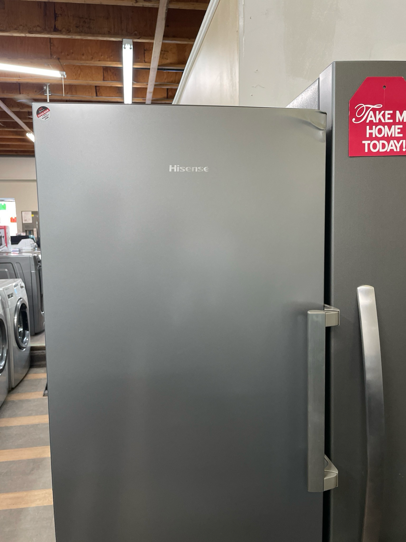 OPEN BOX - Scratch & Dent, 10.1 Cu Ft HISENSE Convertible Fridge-Freezer, HFU101N1AVE