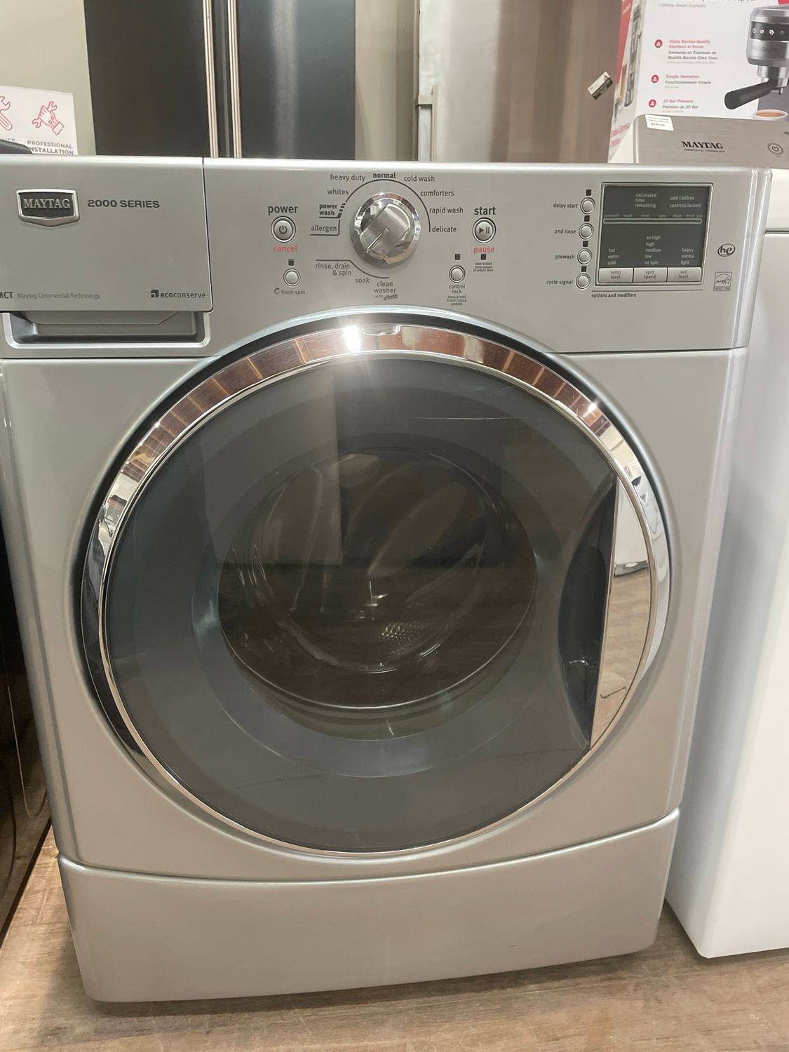 MAYTAG Washer Dryer Set, YMHWE251YL00, YMEDE251YL0