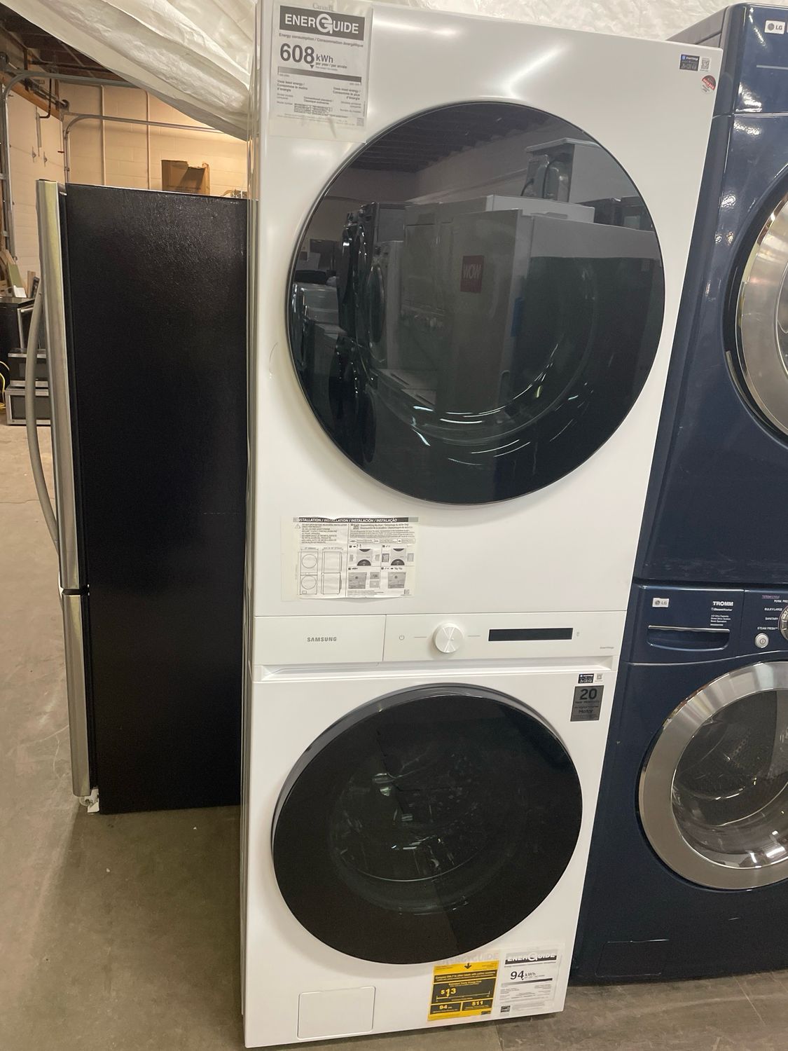 OPEN BOX Scratch & Dent Front Load Laundry Tower , WH46DBH100EW , WH46DBH100EW