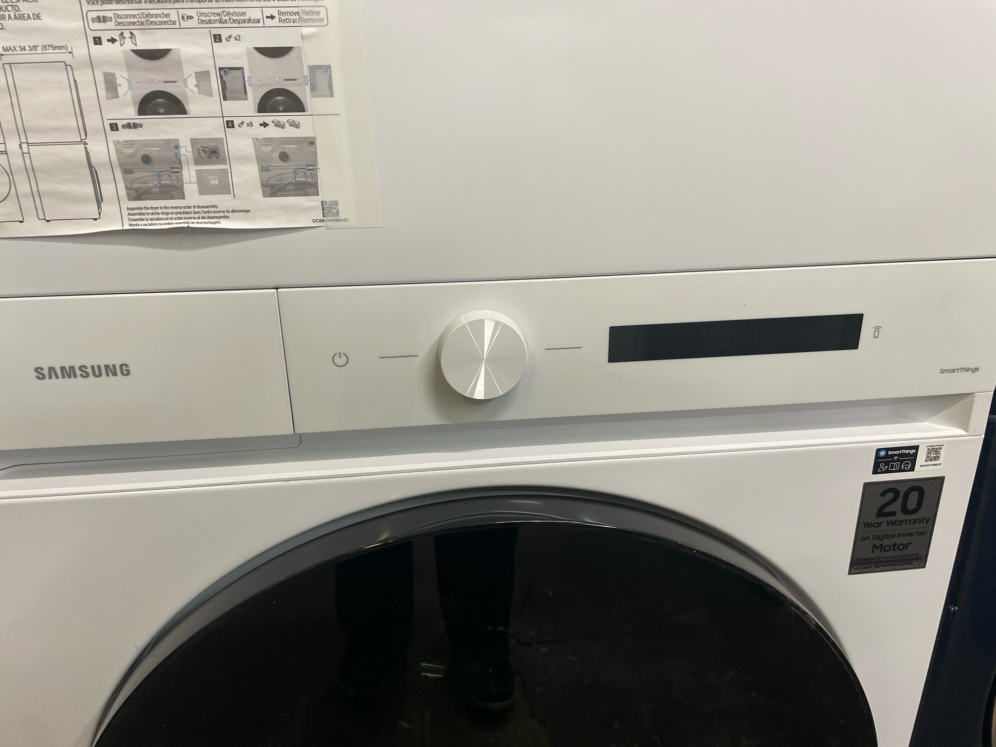 OPEN BOX Scratch & Dent Front Load Laundry Tower , WH46DBH100EW , WH46DBH100EW