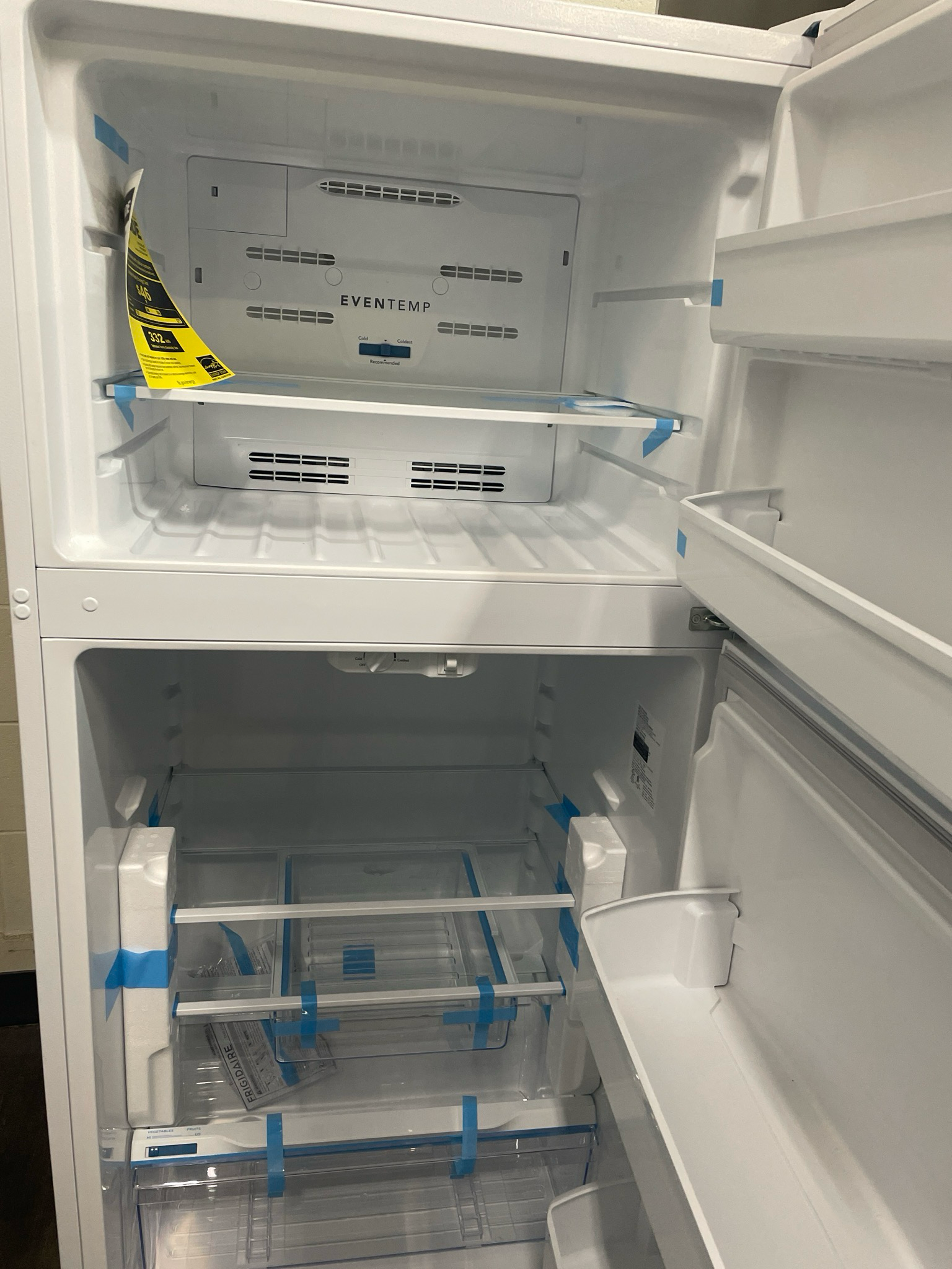 OPEN BOX - Scratch & Dent, 29” Frigidaire Top Mount Fridge, FFHT1425VW08