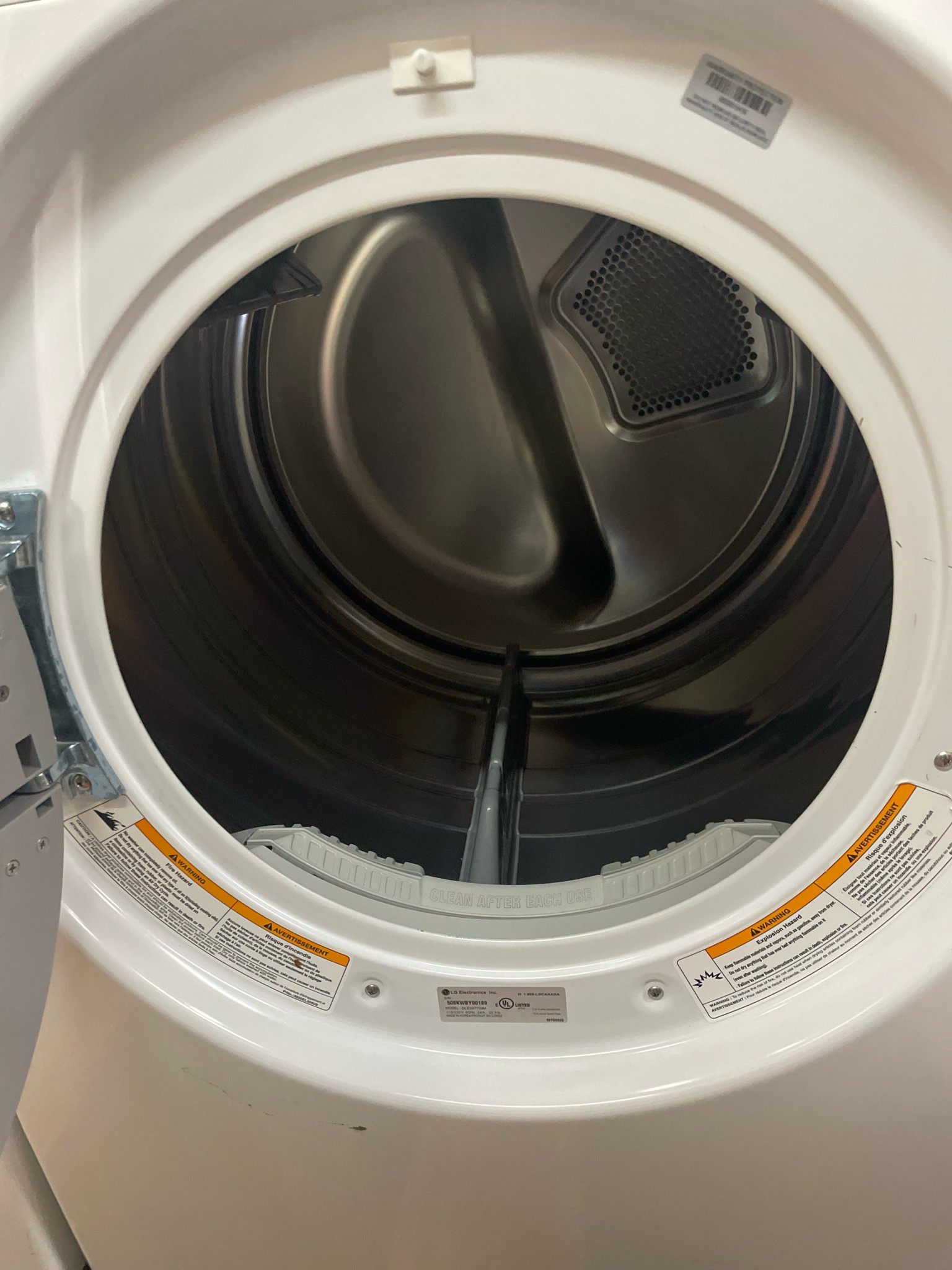 LG, Electric Dryer, DLE5977WM