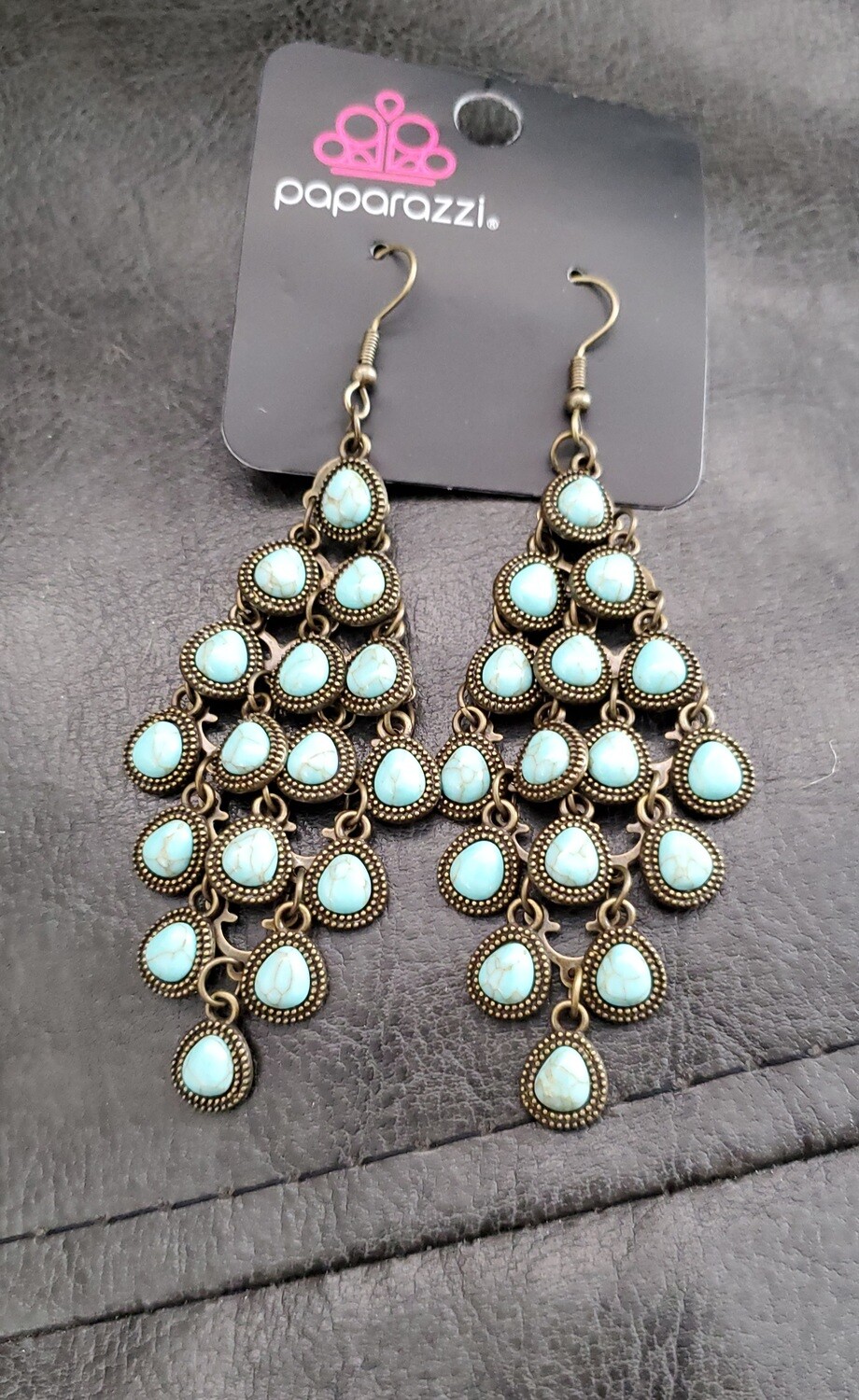 Crackle Stone Ripple Earrings