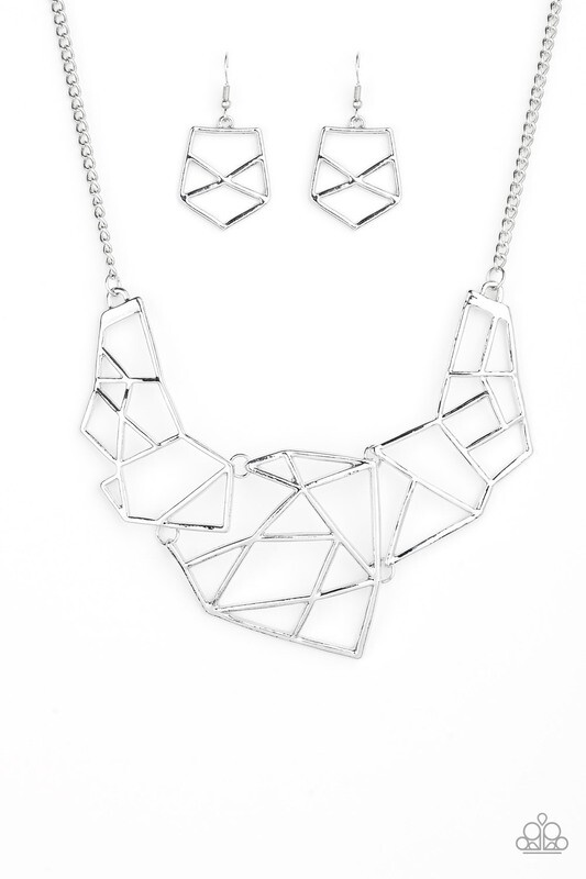 World Shattering - Silver necklace set
