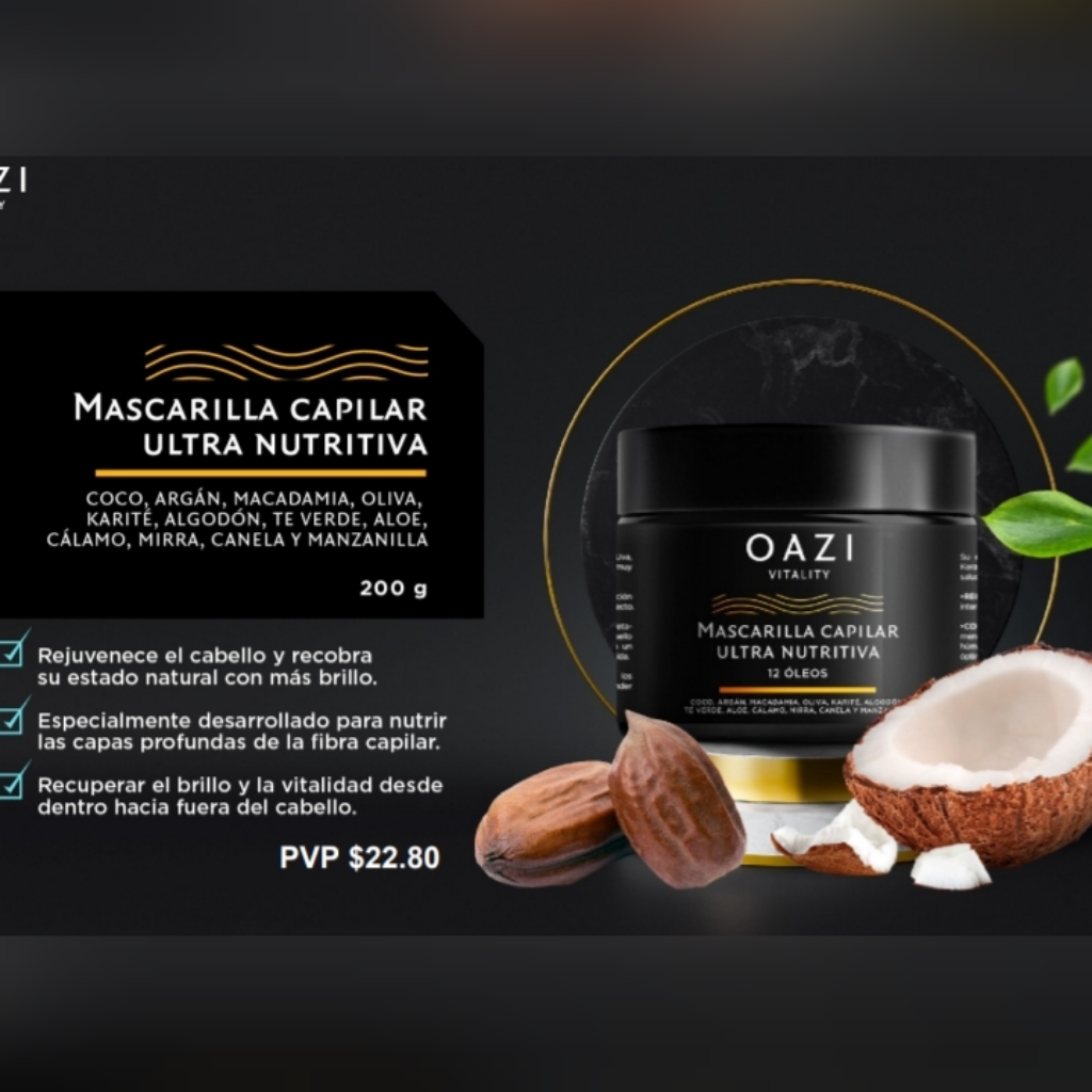 Mascarilla Capilar Ultra Nutritiva 12 Óleos