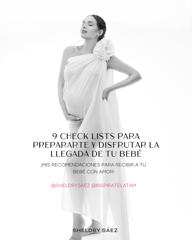 E-Book &quot;9 CHECK LISTS PARA PREPARARTE Y DISFRUTAR LA LLEGADA DE TU BEBÉ&quot;