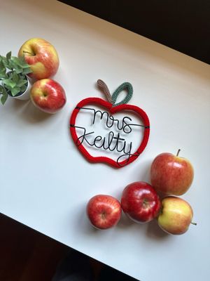 Custom Teacher Apple
