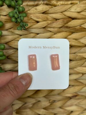 Pink Seaglass Rectangle