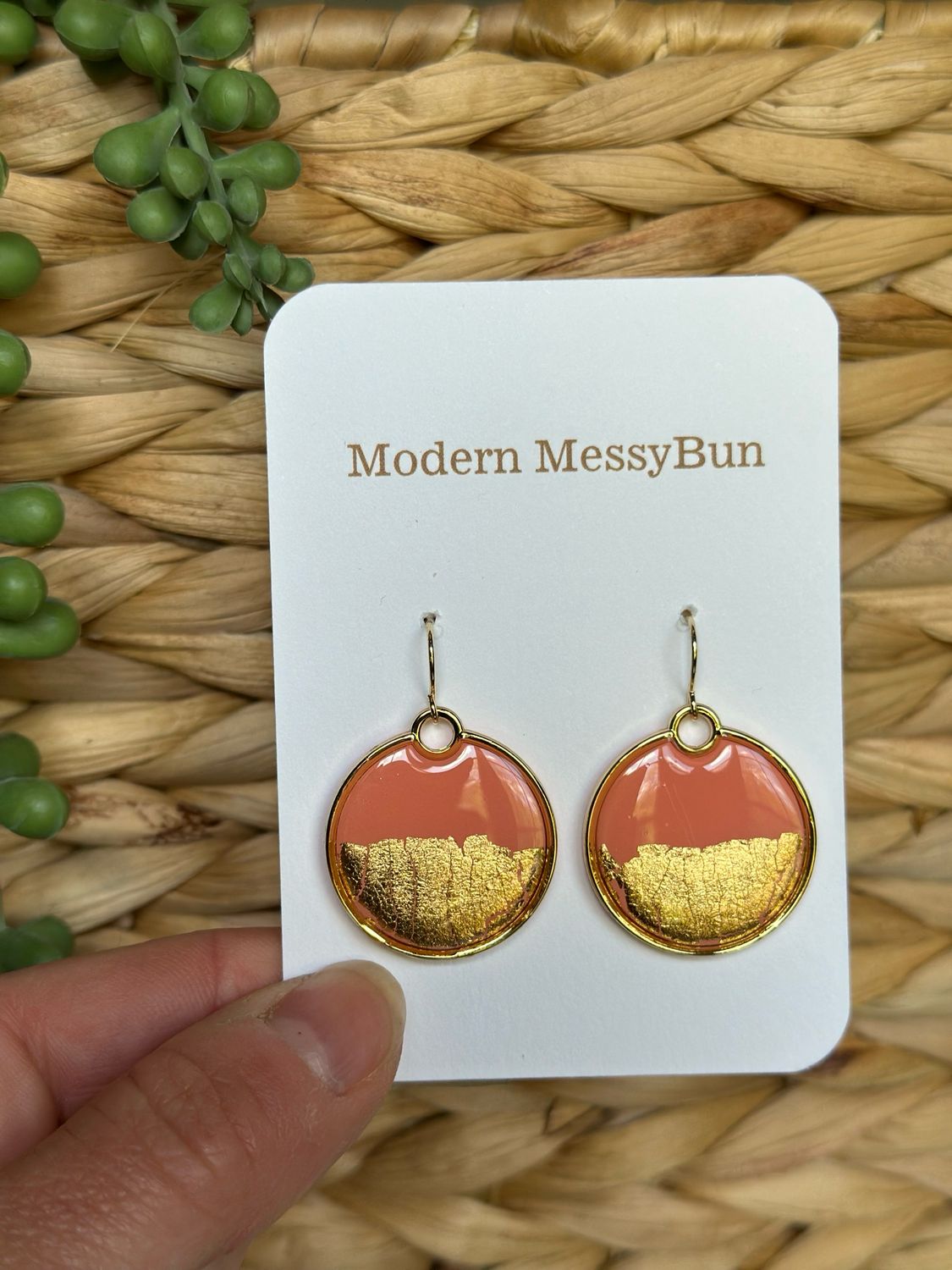 Coral &amp; Gold Rounds