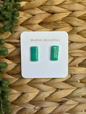 Turquoise Seaglass Rectangle