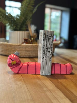 Barry The Bookworm Bookends
