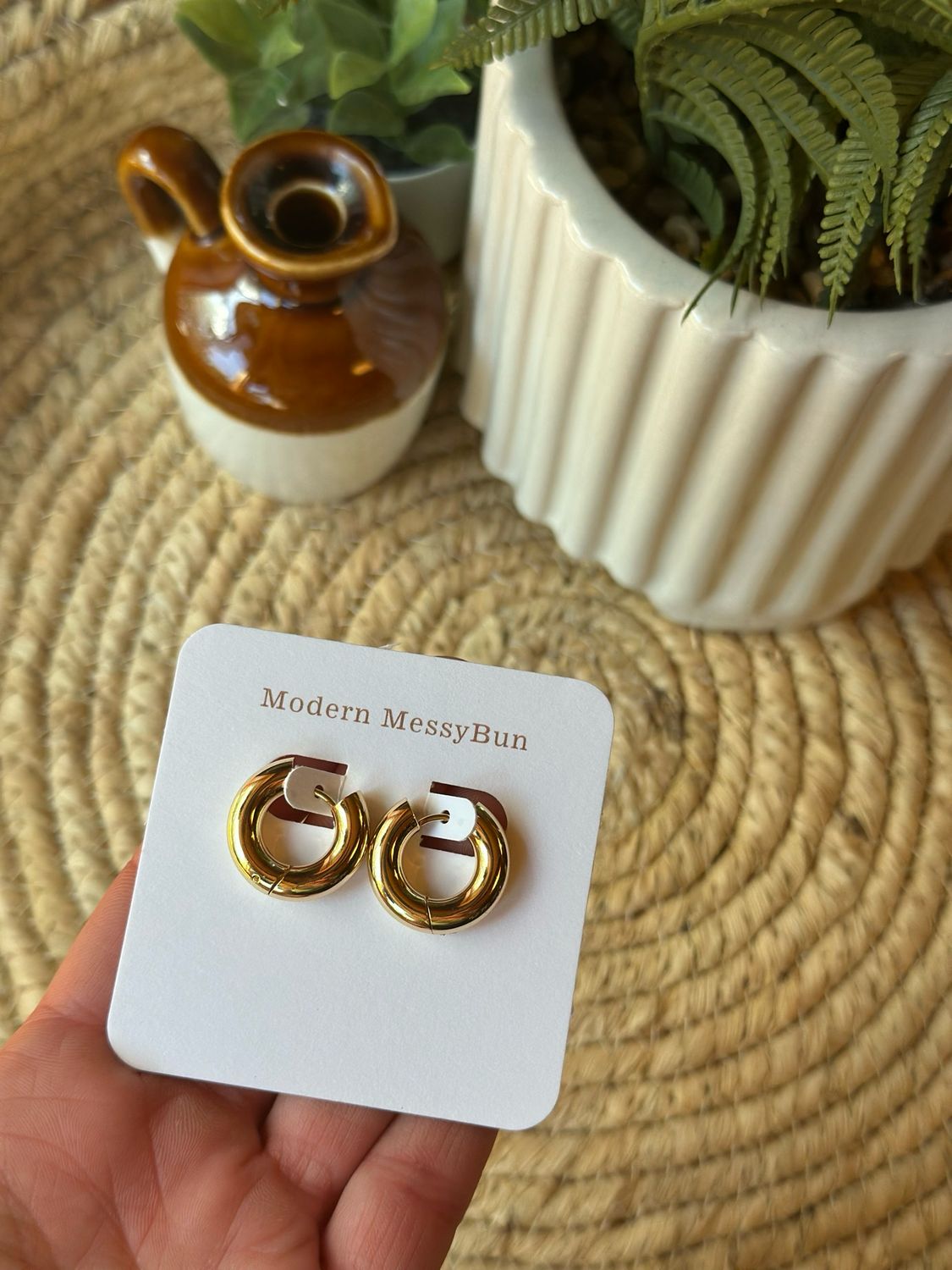Chunky Gold Hoops