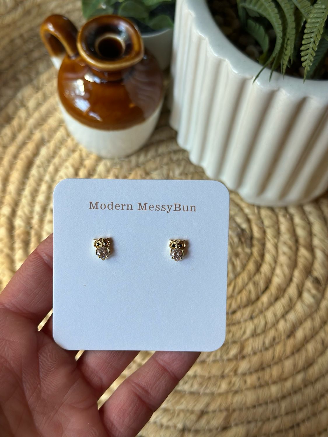 Owl w Bling Stud