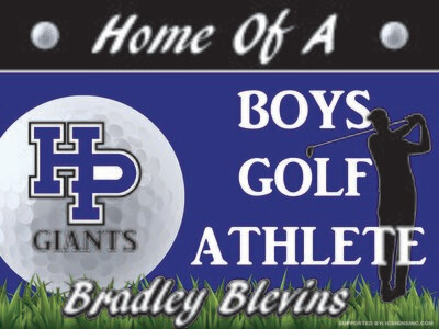 Boys Golf Yard Sign - CUSTOM