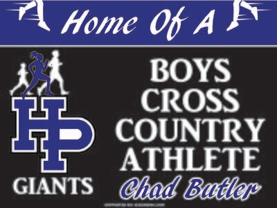 Boys Cross Country Yard Sign - CUSTOM